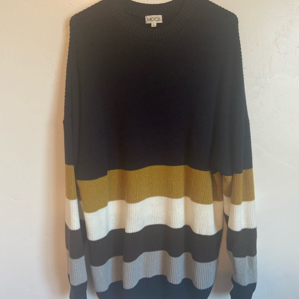 MOCA striped sweater dress